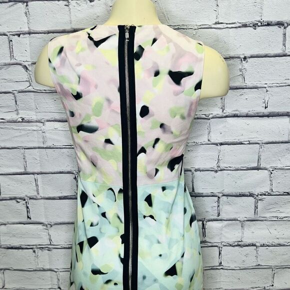 Milly of New York Womens Multicolor Eloise Mint Sorbet Shift Mini Dress Size 0 - Picture 2 of 9